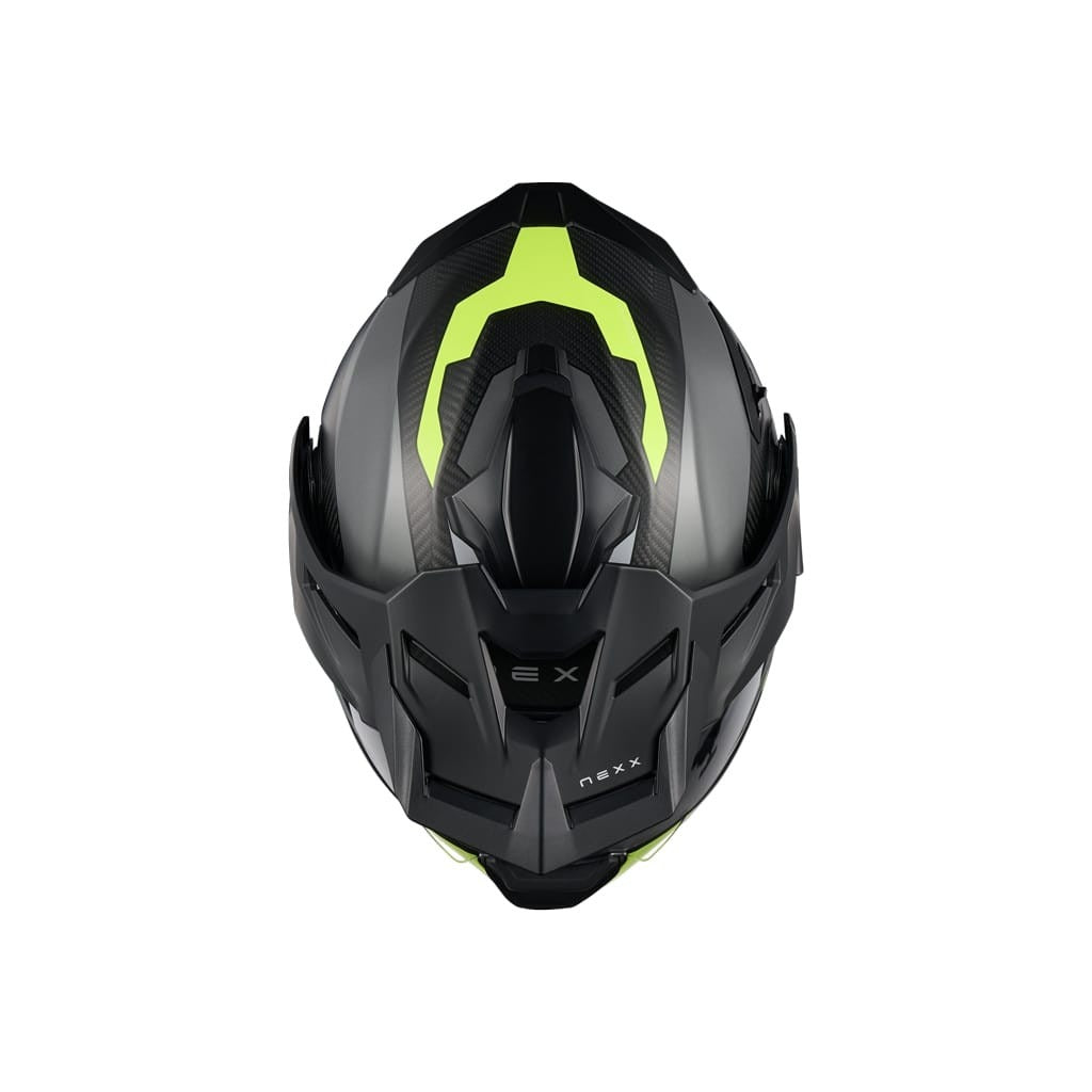 Nexx X.Lifecountry Carbon Terra harmaa/neon