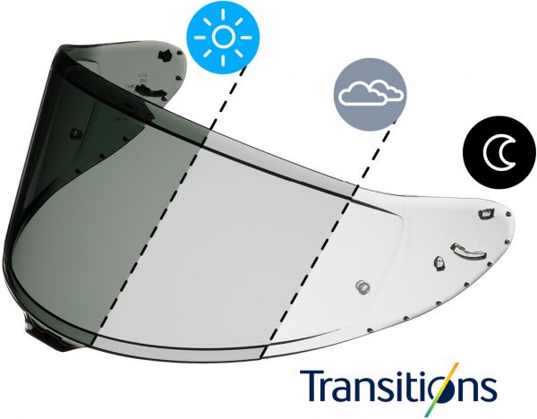 Shoei CWR-F2PN visiiri Photochromic