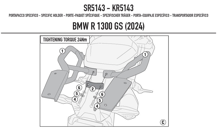 Givi takalaukkuteline BMW R1300GS