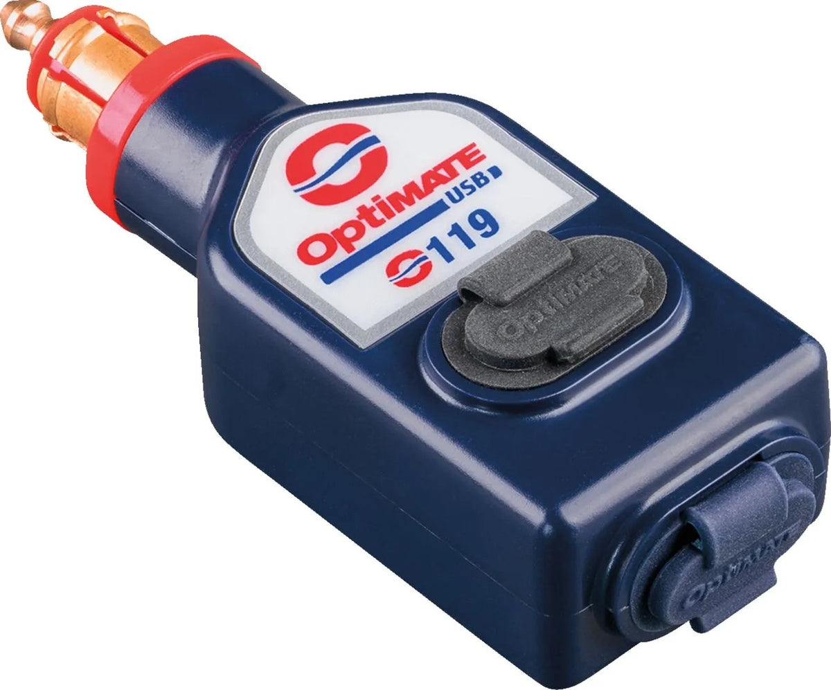OptiMate double USB connector USB A + USB C suoramalli (119)