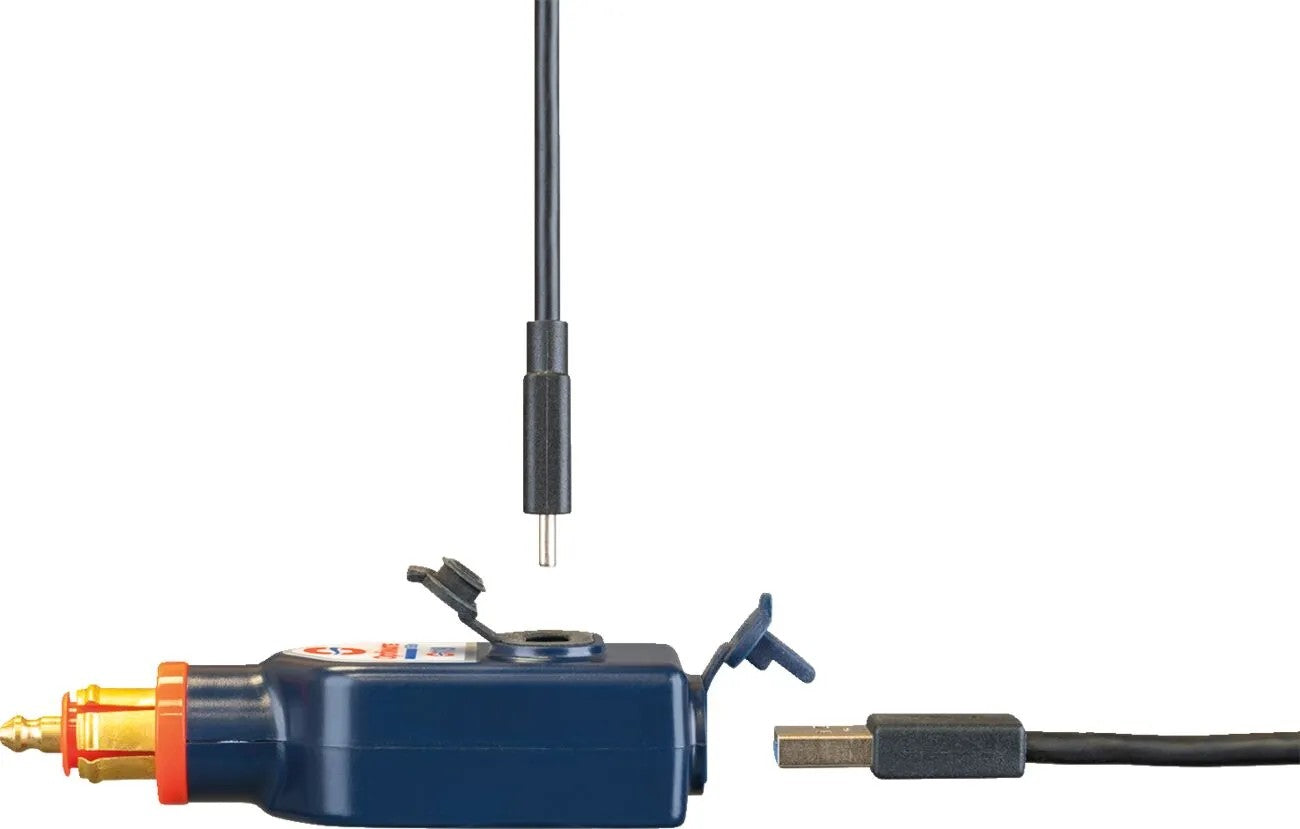 OptiMate double USB connector USB A + USB C suoramalli