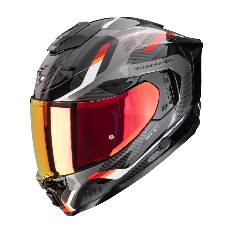 SCORPION EXO-1500 AIR SLEEK musta/punainen