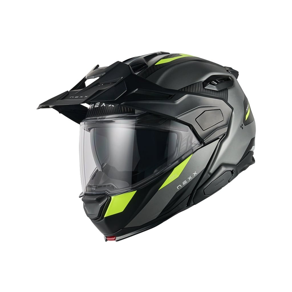 Nexx X.Lifecountry Carbon Terra harmaa/neon