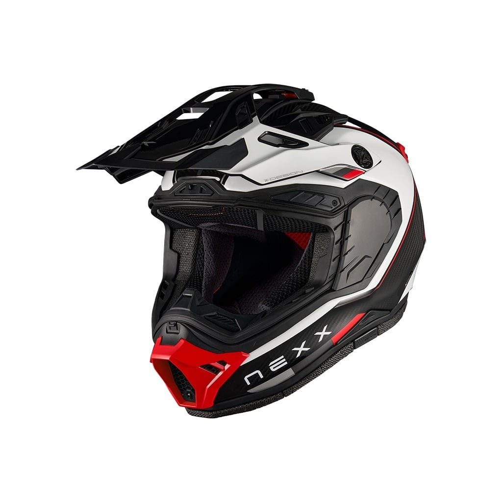 Nexx X.Rally Carbon Raid valkoinen/punainen