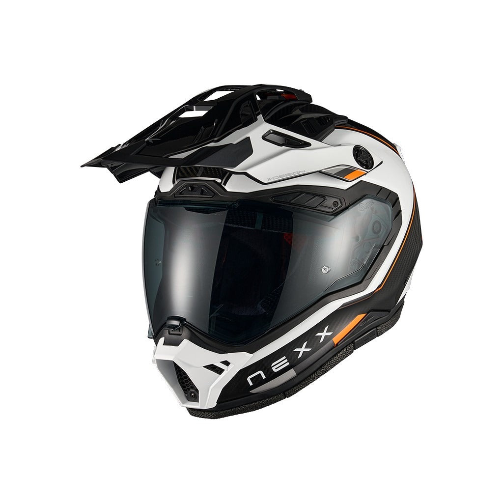 Nexx X.Rally Carbon Raid valkoinen/oranssi
