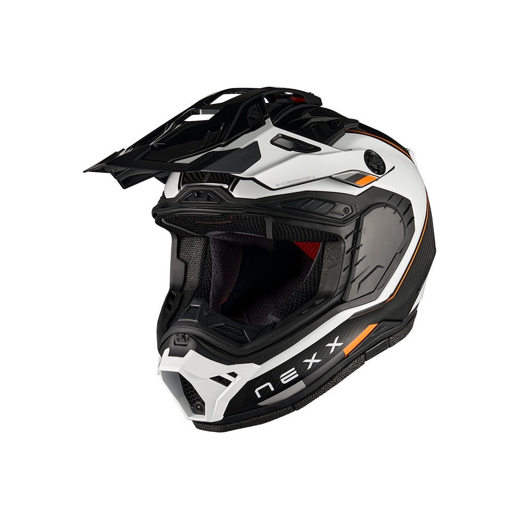 Nexx X.Rally Carbon Raid valkoinen/oranssi