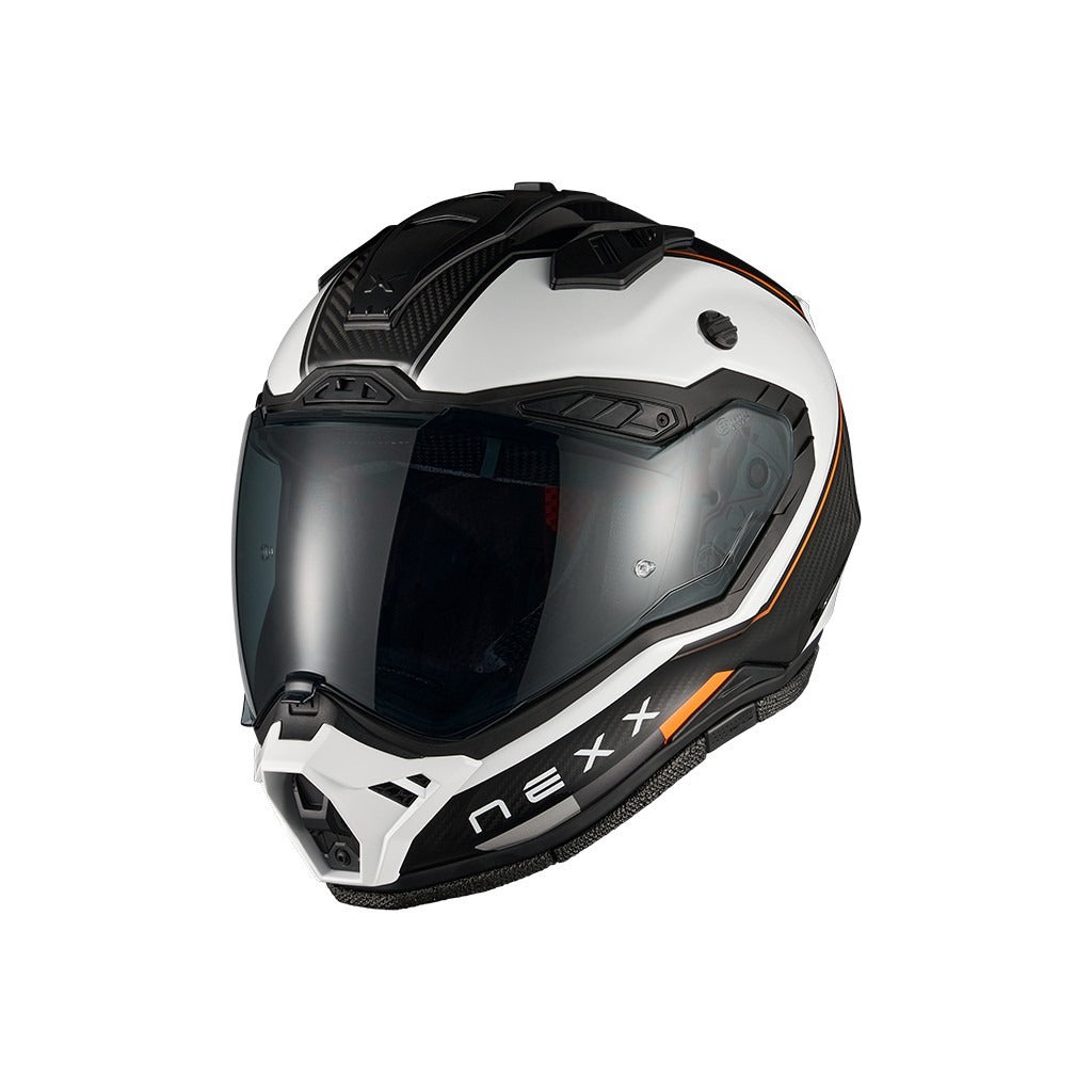 Nexx X.Rally Carbon Raid valkoinen/oranssi