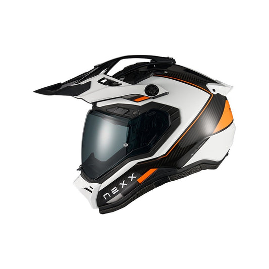 Nexx X.Rally Carbon Raid valkoinen/oranssi