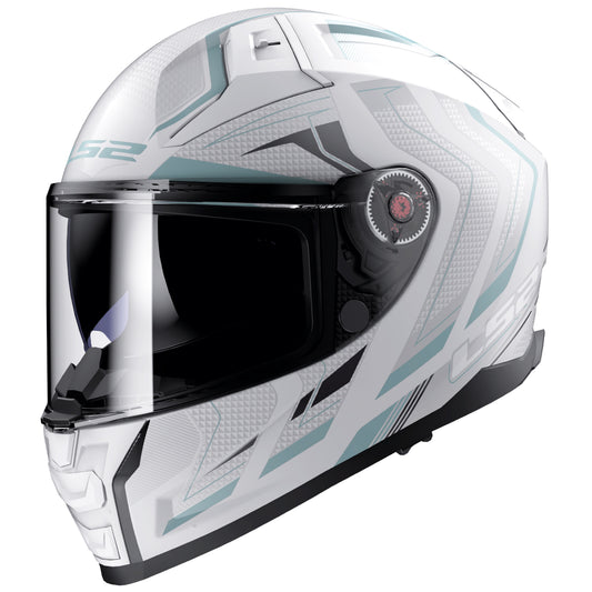 LS2 FF811 Vector II ALIZER M.WHITE SILVER