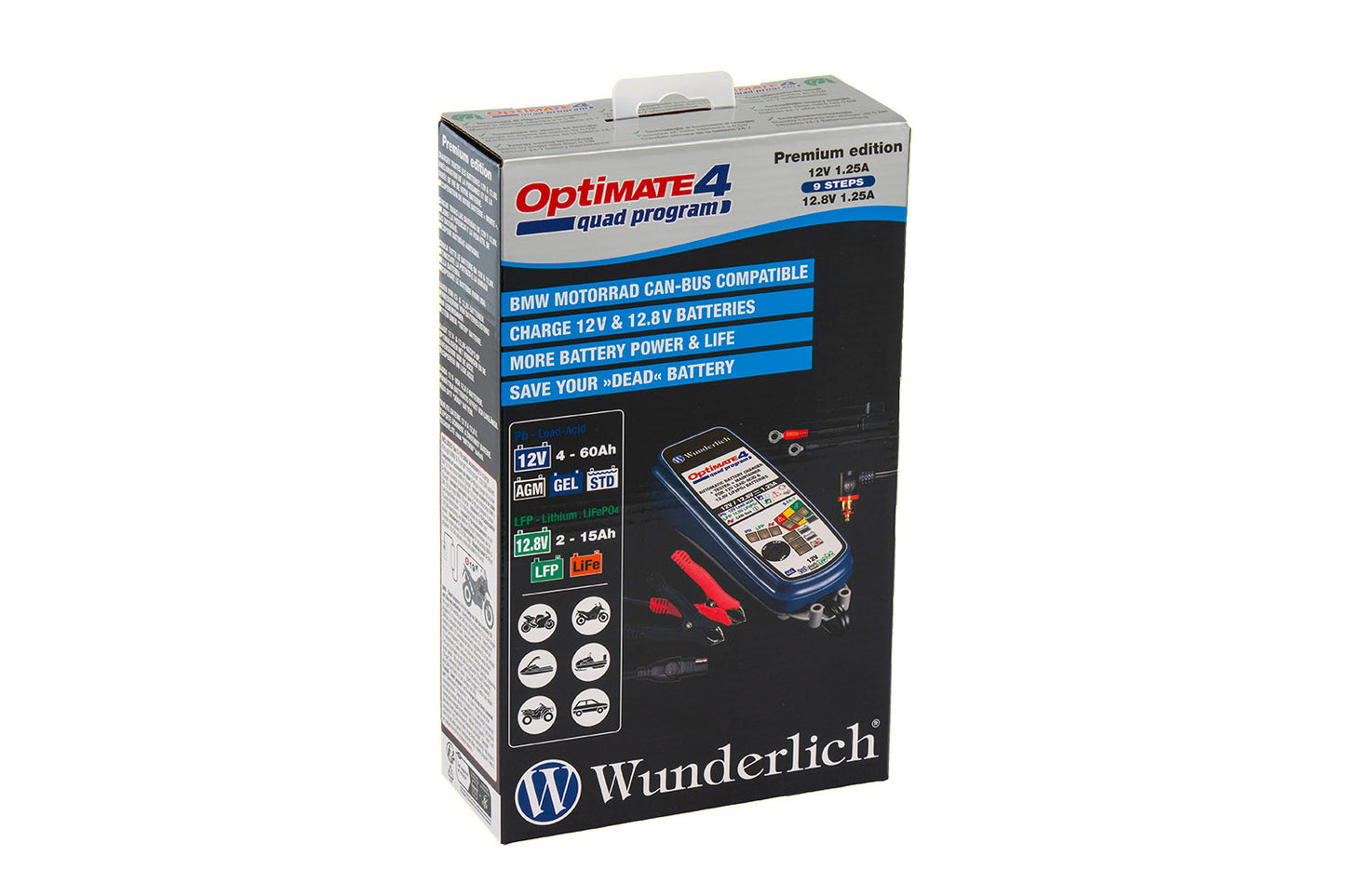 Wunderlich Optimate 4 quad canbus akkulaturi