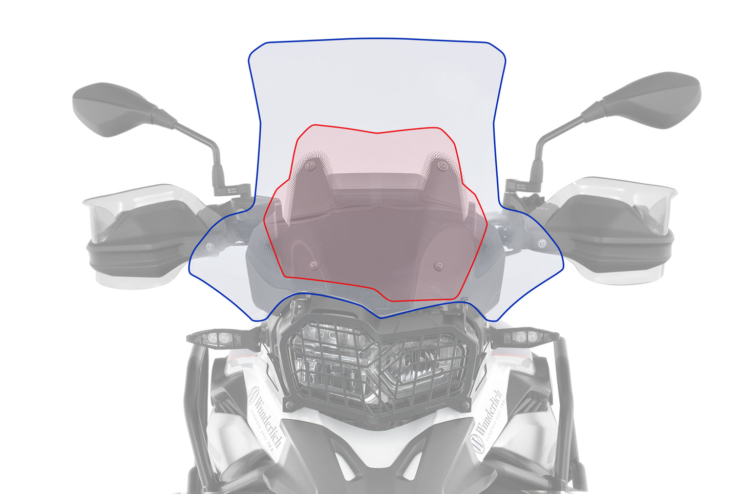 Wunderlich tuulisuoja MARATHON savu, F850GS 160mm kiinnikkeillä