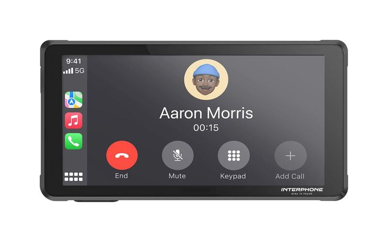Interphone Ridesync Näyttö CarPlay, Android Auto