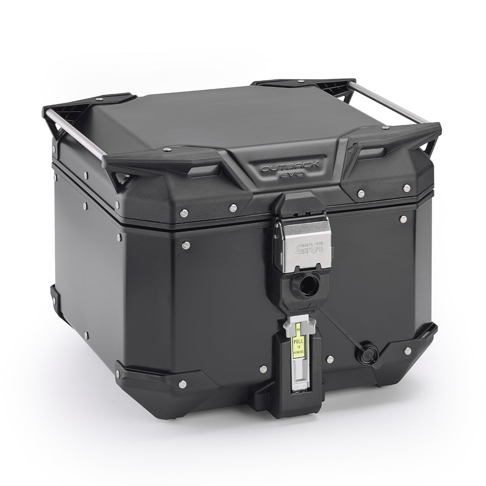 Givi Trekker Outback EVO musta alumiininen takalaukku, 42 ltr, Monokey