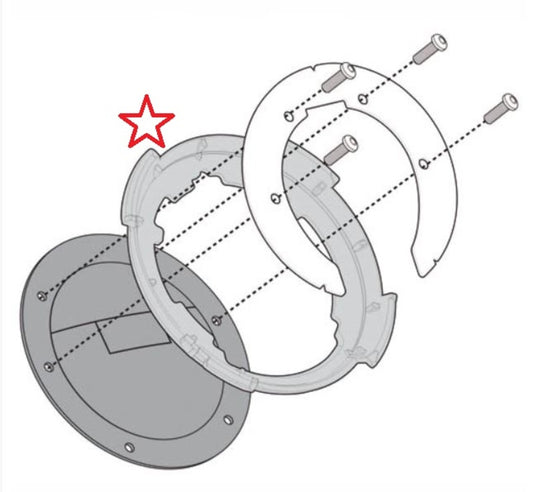 Givi BF28 Tanklock kiinnike Z650 17-