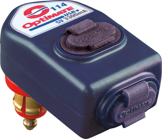 OptiMate double USB connector USB A + USB C kulmamalli