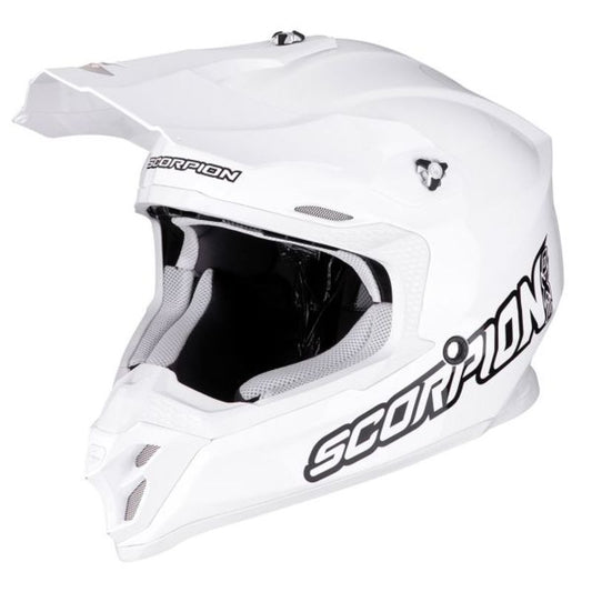 SCORPION Crossikypärä VX-16 EVO AIR Solid valkoinen