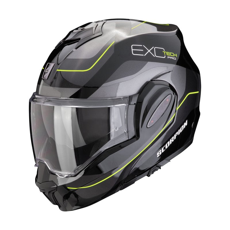 SCORPION Kypärä EXO-TECH EVO PRO Commuta musta/kelta