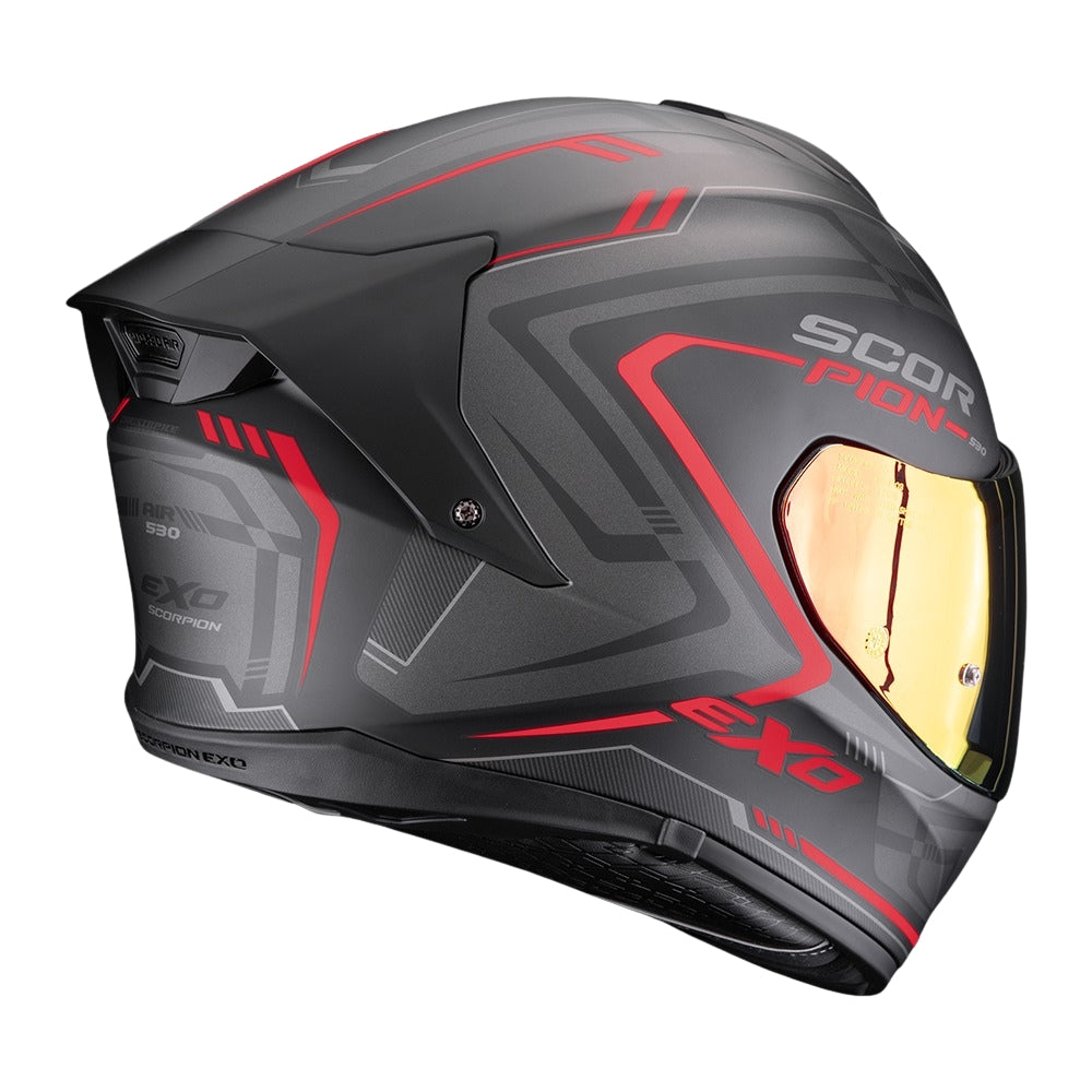 SCORPION EXO-530 AIR SLOPE mattamusta/punainen