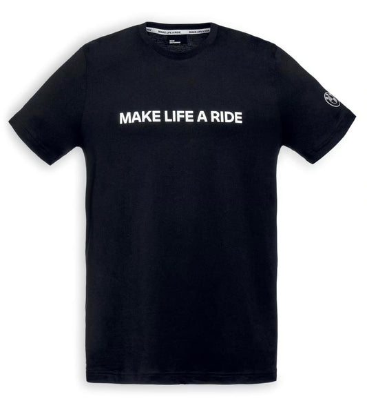 T-shirt Make Life a Ride men Black