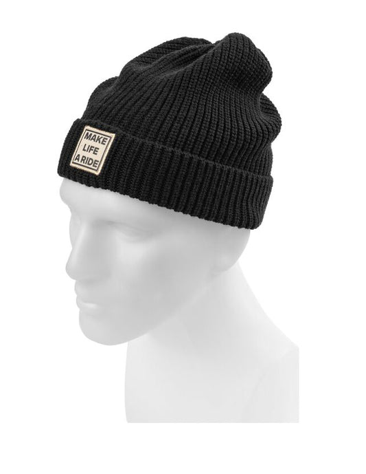 Beanie Make Life a Ride Black one size