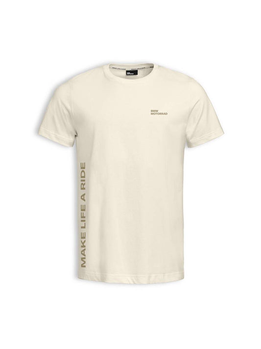T-Shirt, Make Life a Ride, off white