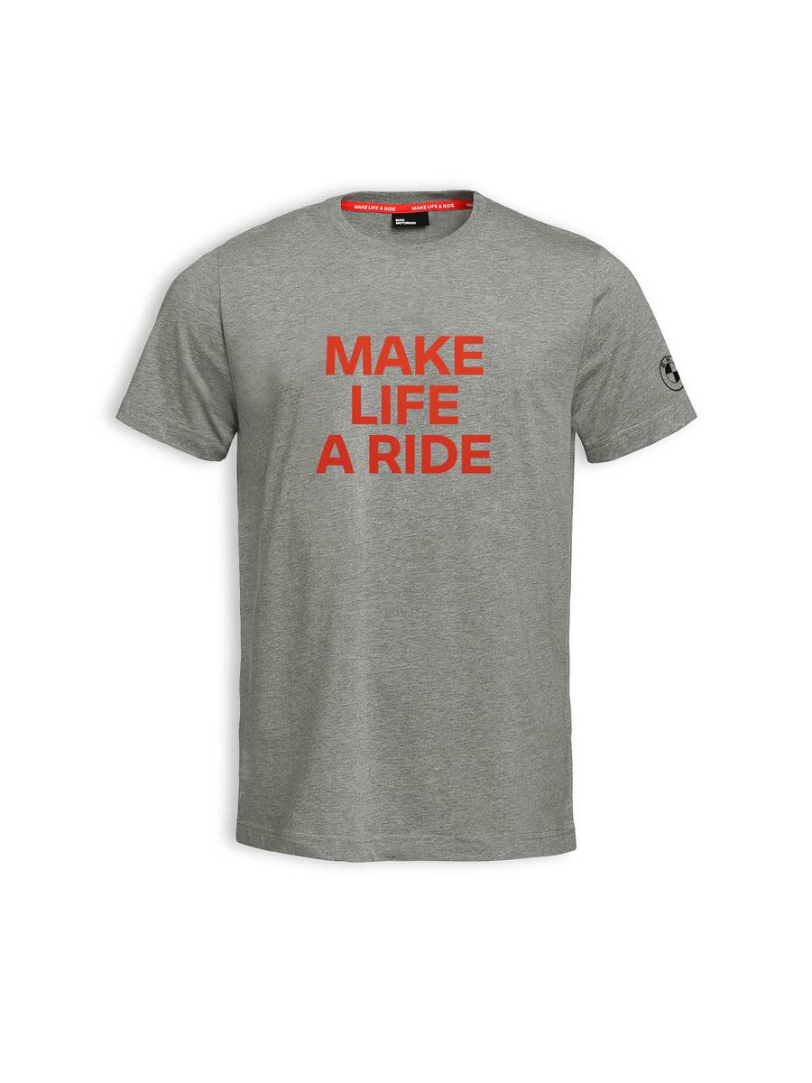 T-Shirt, Make Life a Ride, me, gr mel