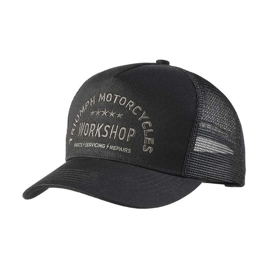 WORKSHOP TRUCKER CAP BLACK / BLACK
