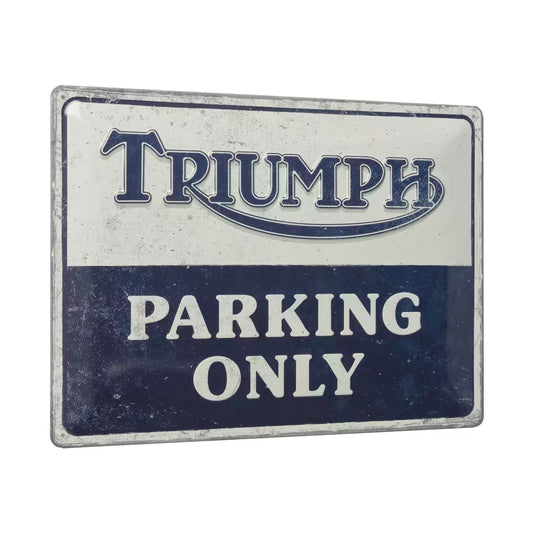 Triumph Parking Only metallinen kyltti