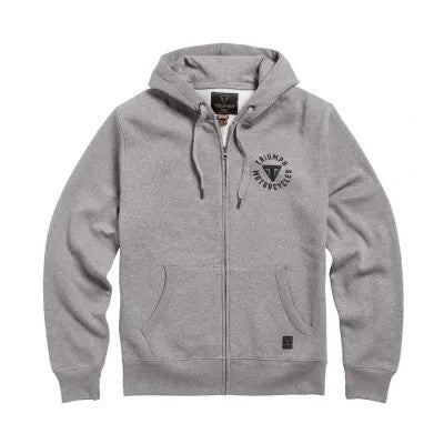 DIGBY FULL ZIP HOODY GREY MARL