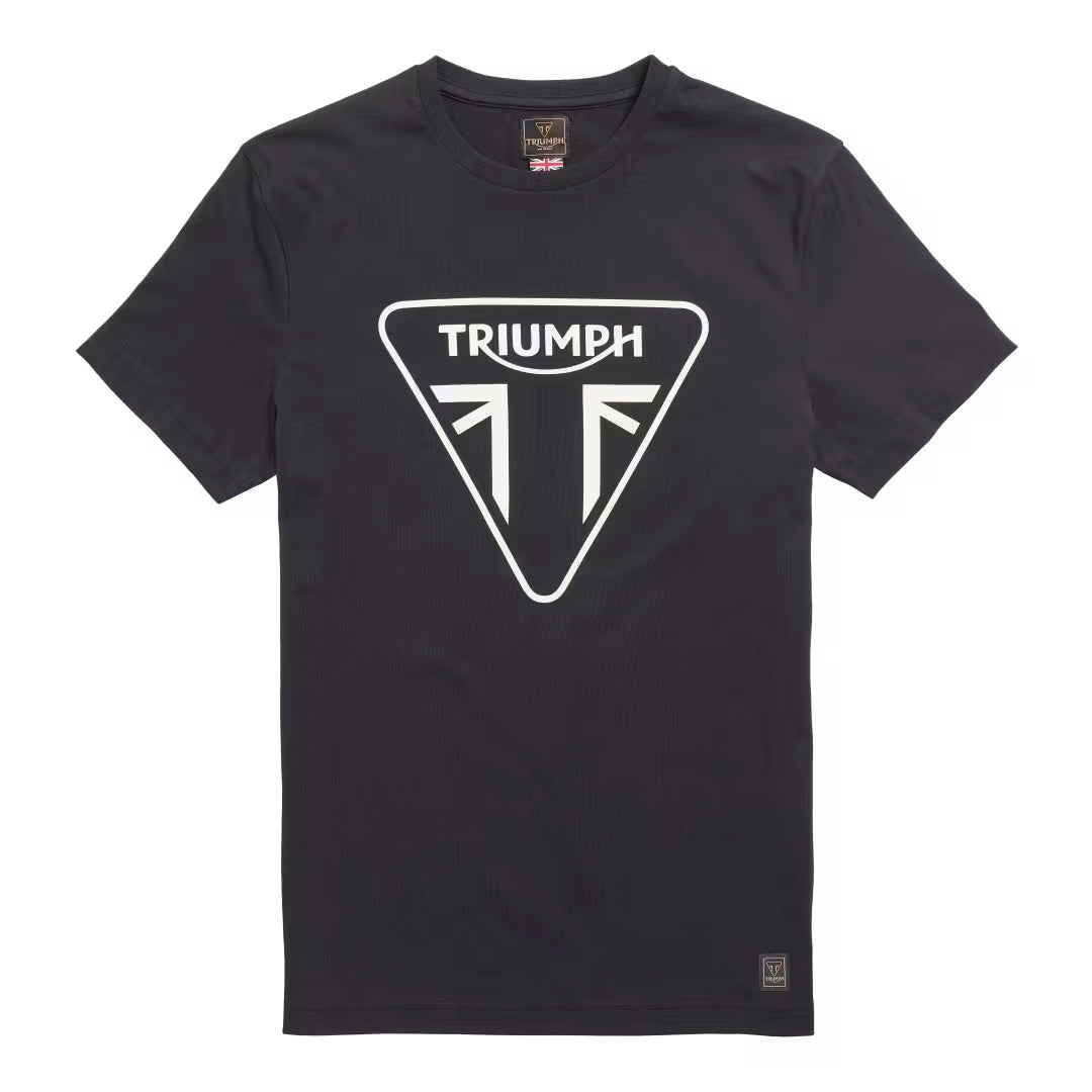 TRIUMPH HELSTON T-PAITA MUSTA