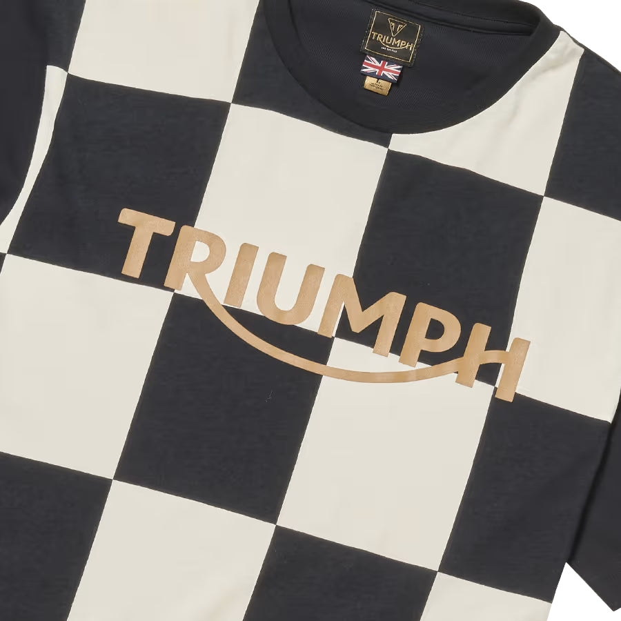 TRIUMPH CULLEN T-PAITA MUSTA VALKOINEN